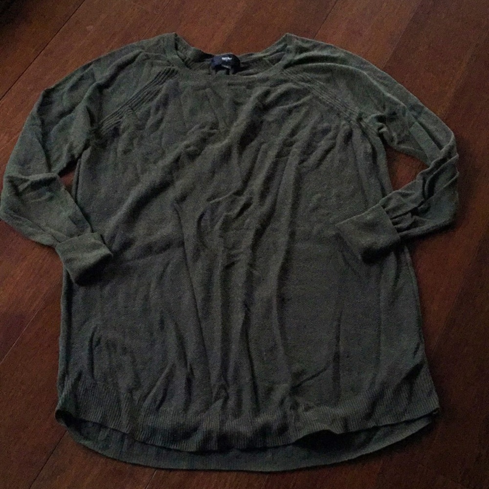 VGUC Green/Black Heather Sweater